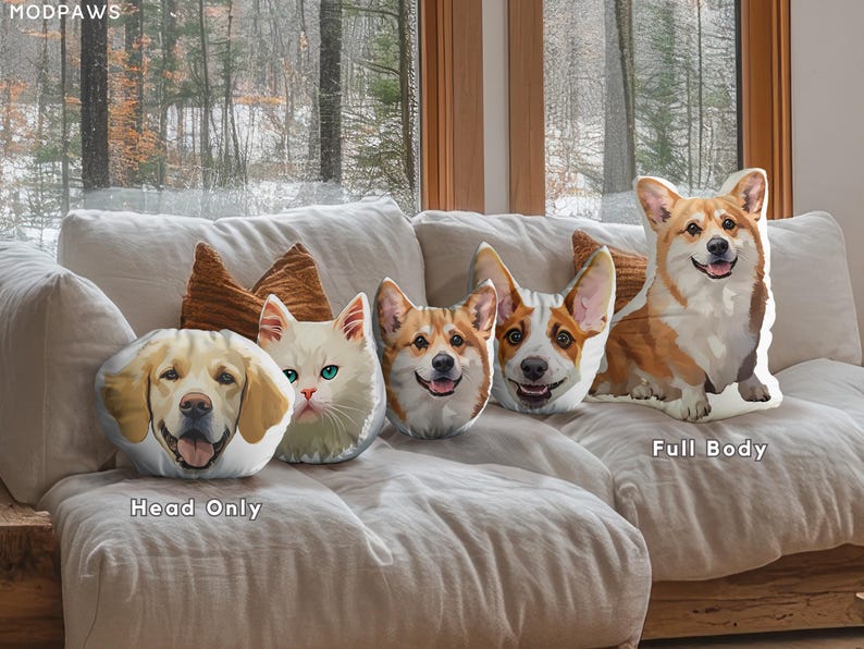 Custom Pet Pillow Using Pet Photo Custom Shaped Cat Dog Pillow New Launch Sale Personalized Shaped Pillow Custom 3D Shape Pet Pillow Gift