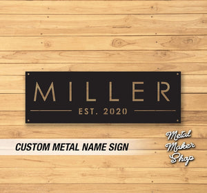 Metal Signs Personalized, Custom Metal Sign, Metal Name Sign, Metal Sign, Metal Wall Art