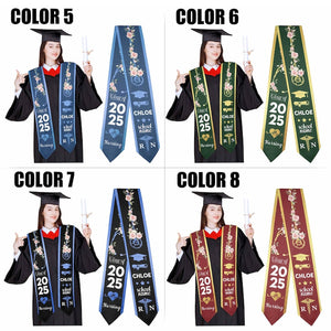 Personalized Nursing Graduation Stole, Custom Nursing Graduation gift, Custom Graduation Sash, Class Of 2025 Graduation, Graduation Gift