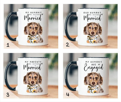 Custom Dog Engagement Gift, My Humans are Getting Married Mug, Custom Pet Engagement Gift, Dog Cat Engagement Gift, Custom Pet Wedding Gift