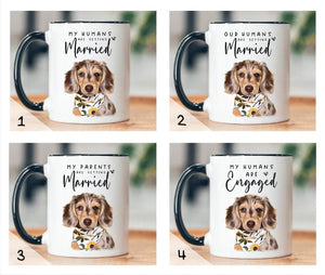 Custom Dog Engagement Gift, My Humans are Getting Married Mug, Custom Pet Engagement Gift, Dog Cat Engagement Gift, Custom Pet Wedding Gift