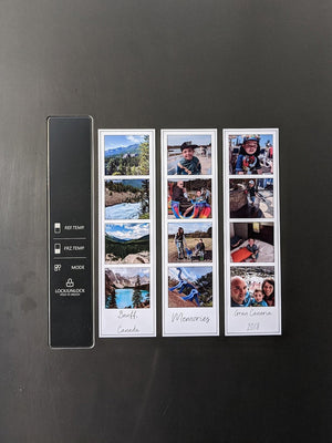 Photo Fridge Magnet, Personalised Magnet, Custom Magnetic Bookmark, Photo Booth Strip Gift for Best Friend Birthday, Fathers Day Gift