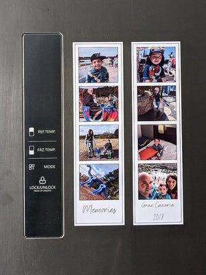 Photo Fridge Magnet, Personalised Magnet, Custom Magnetic Bookmark, Photo Booth Strip Gift for Best Friend Birthday, Fathers Day Gift