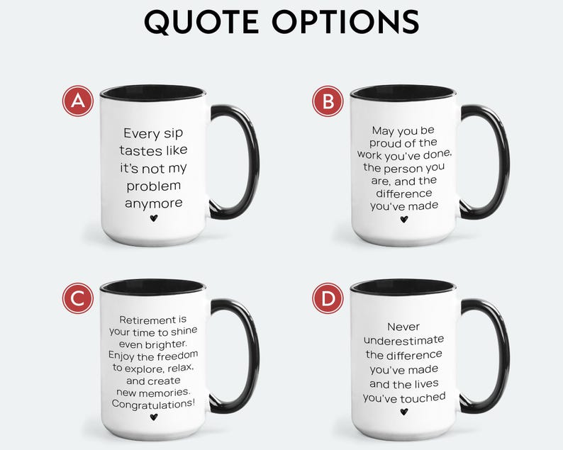 Retirement Floral Mug, Personalized Happy Retirement Cup, Custom Retired Gifts for Women Her Coworker Boss Woman Teacher, Retiring Coffee Mug