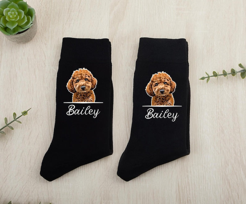 Custom Pet Photo Socks, Personalized Pet Socks, Custom Dog Socks, Mothers Day Gifts, Cat/Dog Dad Gifts, Dog Face Socks, Pet Lovers Gift