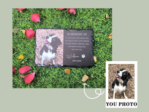 Personalized Pet Memorial,Custom Pet Memorial Stone,Pet Grave Marker With Photo,Pet Grave Stone,Pet Memorial Gift,Dog Sympathy Gift