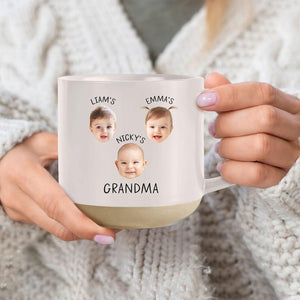 Custom Baby Face Mug 1st Fathers Day, Baby Face Photo Dad Pottery Mug, Custom Kids Photo Mothers Day Mug,Personalized Mug For Twin's Dad