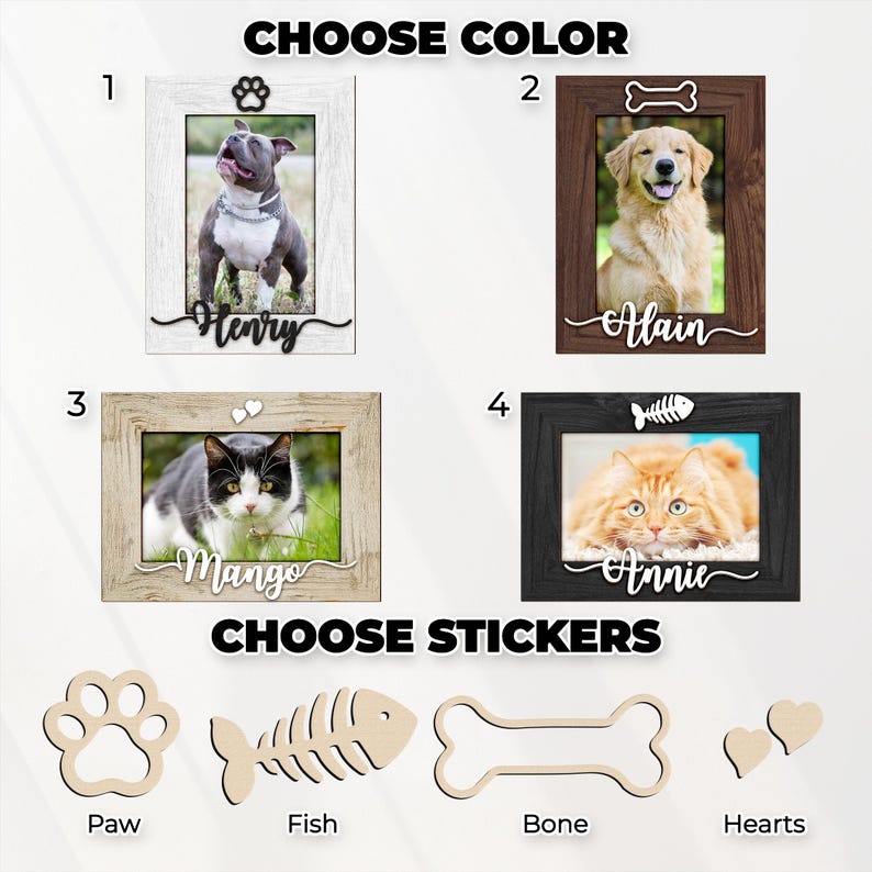 Personalize Pet Picture Frame,Dog Frame,Dog Memorial Gift,Pet Name Photo,Cat Dog Lover,Pet Memorial,Cat Memorial,Pet Portrait,New Pet Gift