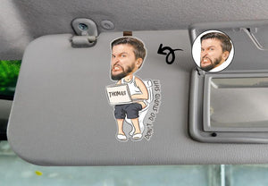 Custom Photo Car Visor Clip, Husband Meme Gifts, Valentines Day Gifts for Boyfriend, Gifts for Him, Personalized Car Visor Clip, Drive Safe