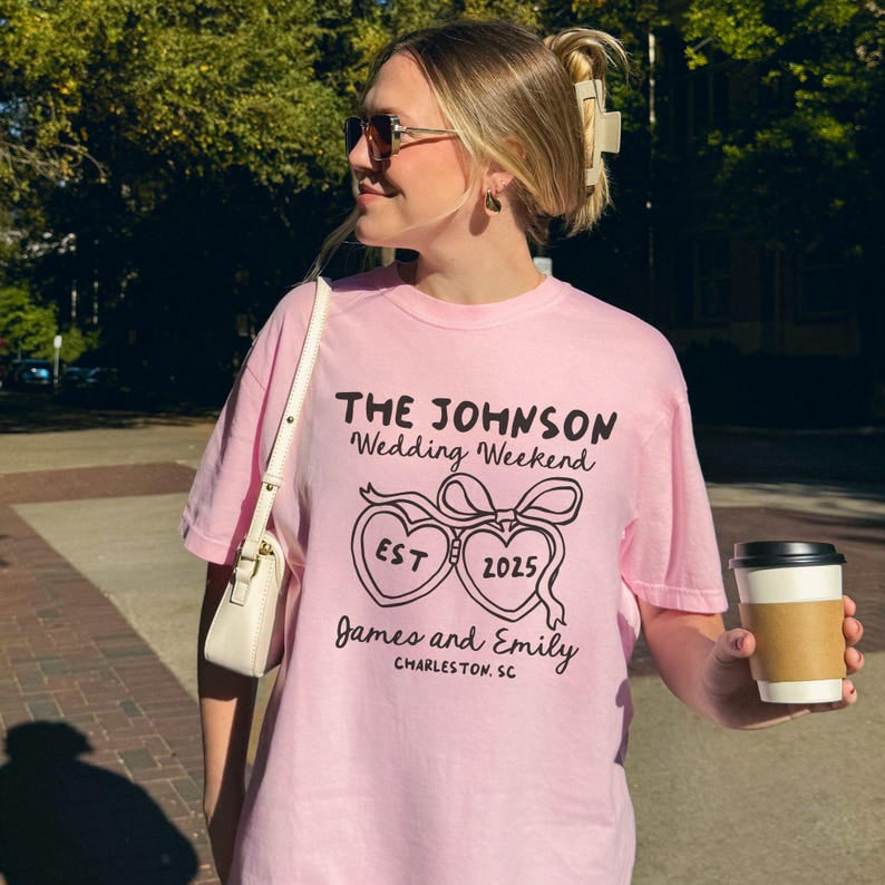 Custom Wedding Shirts, Wedding Toss Shirt, Wedding Merch T Shirt, Funny Bridal Party Gift, Wedding Guest Party Favors, Matching Wedding Tees