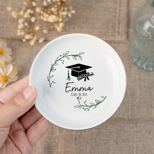 Personalized Graduation Jewelry Dish, Class of 2026 Gift, Ring Dish for Graduation, Graduation Party Gifts, 2026 Graduation Gift, College Gifts