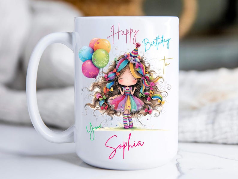 Personalized Birthday Mug, Birthday Gift, Birthday Coffee Mug, Custom Birthday Mug, Birthday Gift for her, Birthday Celebration, Birthday