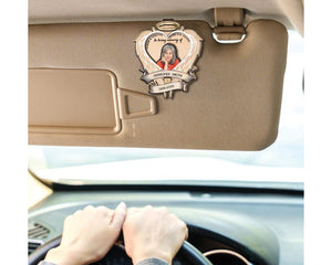Personalized Memorial Car Visor and Vent Clip, In Loving Memory Car Accessory, Custom Photo & Name Tribute