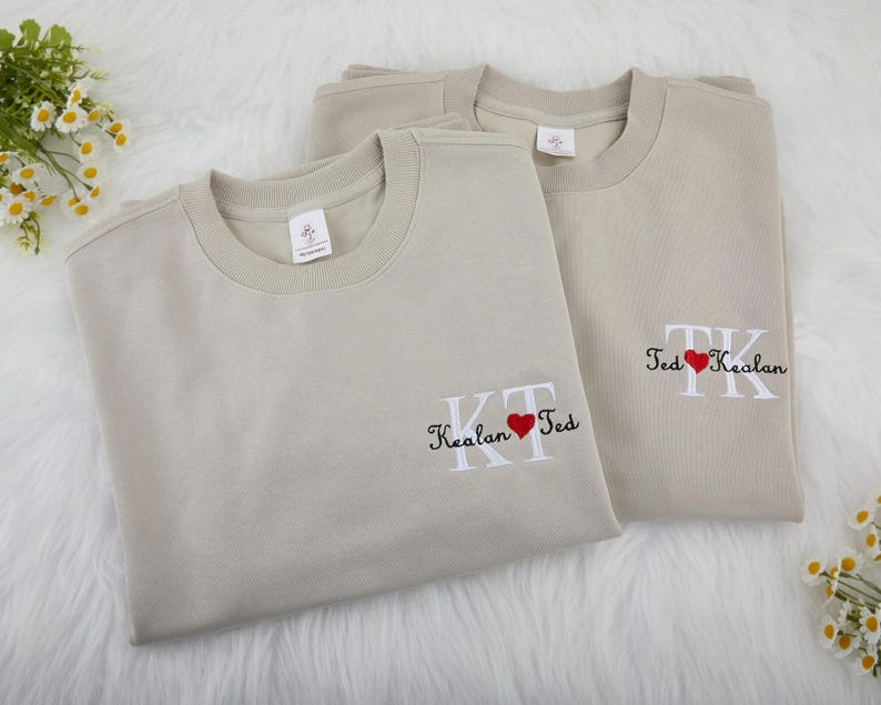 Personalized Embroidered Couple Sweatshirt for Boyfriend,Custom Embroidered Couple Hoodie with Name,Anniversaries Gifts,Valentines Day Gifts il_794xN.6709917085_5k47.jpg