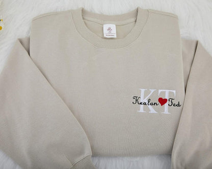 Personalized Embroidered Couple Sweatshirt for Boyfriend,Custom Embroidered Couple Hoodie with Name,Anniversaries Gifts,Valentines Day Gifts il_794xN.6709917097_htmu.jpg