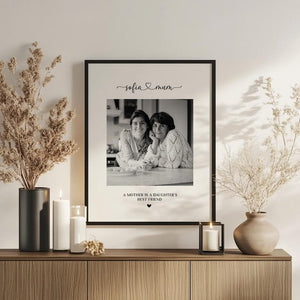Personalised Mothers Day Gift, Photo collage. Mum Daughter gift. Photo family Print. First Mothers day ideas. Mom or Nanny Picture gifts.