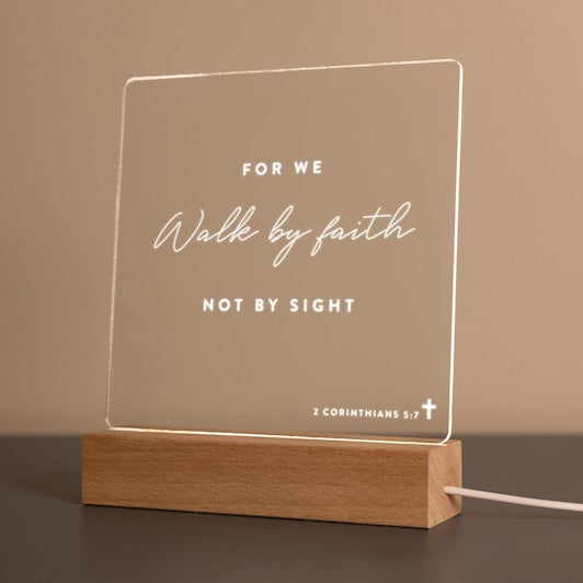 Bible Verse LED Light, Custom LED Night Light, Favorite Bible Verse, LED Frame, New Home Gift, Christian Gift