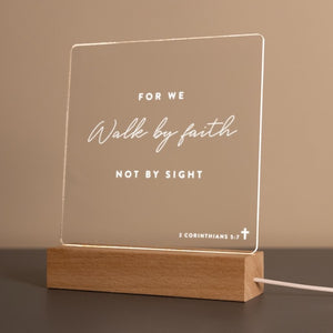 Bible Verse LED Light, Custom LED Night Light, Favorite Bible Verse, LED Frame, New Home Gift, Christian Gift