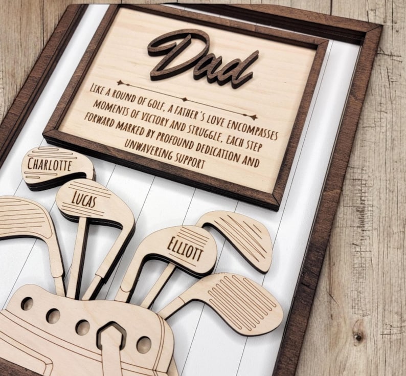 Golf Gift Dad, Golf Grandpa Gift,Father's Day Gift for Dad, Father's Day Personalized gift, Handmade Golfing Gift,Golf Birthday Gift for him