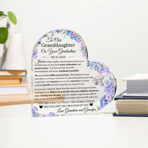 Granddaughter Graduation Gift From Grandparents To Granddaughter Graduation Personalized Plaque Gift For Highschool Graduate For College