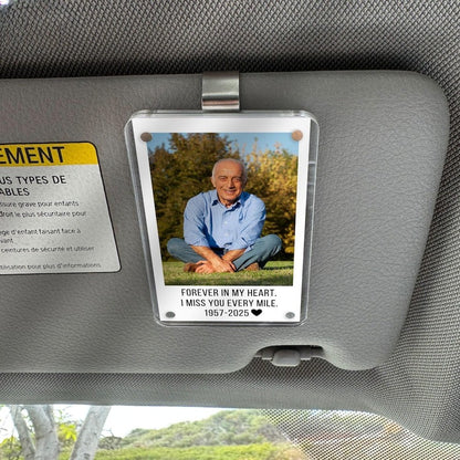 Loss of Mother Memorial Gift Personalized Car Visor Clip, Custom Photo Keepsake, Sympathy Gift for Loss, Remembrance Gift for Mom Grief Gift