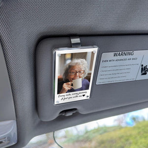 Loss of Father Gift, Personalized Memorial Car Visor Clip, Custom Remembrance Gift, Sympathy Gift for Loss of Dad, Grief Gift for Him