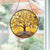 Personalized Tree of Life 50th Anniversary Gift, Golden Anniversary Glass Suncatcher, Tree of Life Window Hanging, Wedding Anniversary Gift