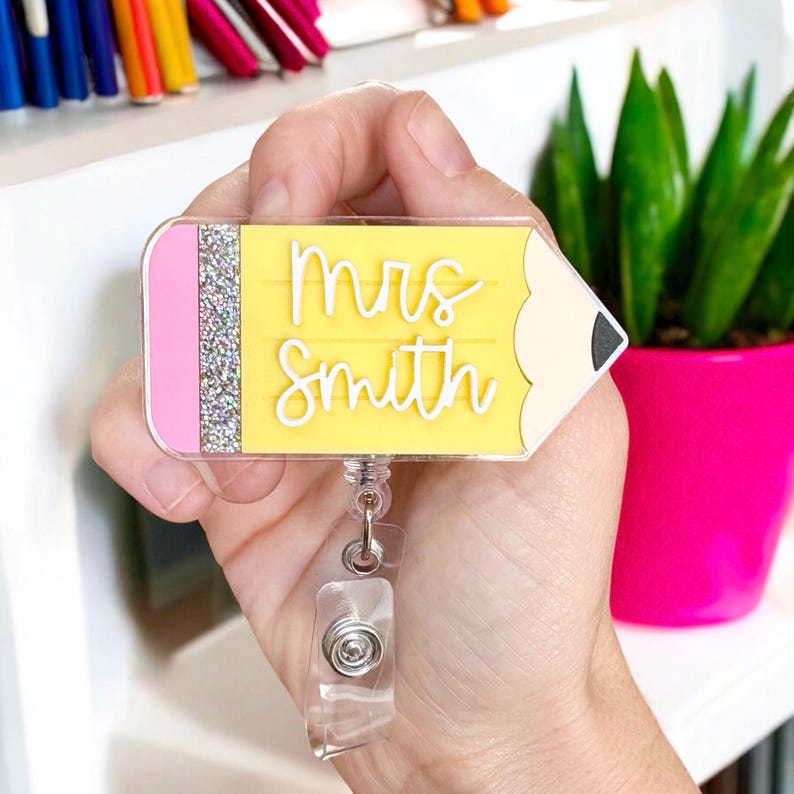 Teacher Badge Reel | Personalized Teacher Badge Reel | Teacher Appreciation Badge Reel | Teacher Appreciation | Teacher Gift