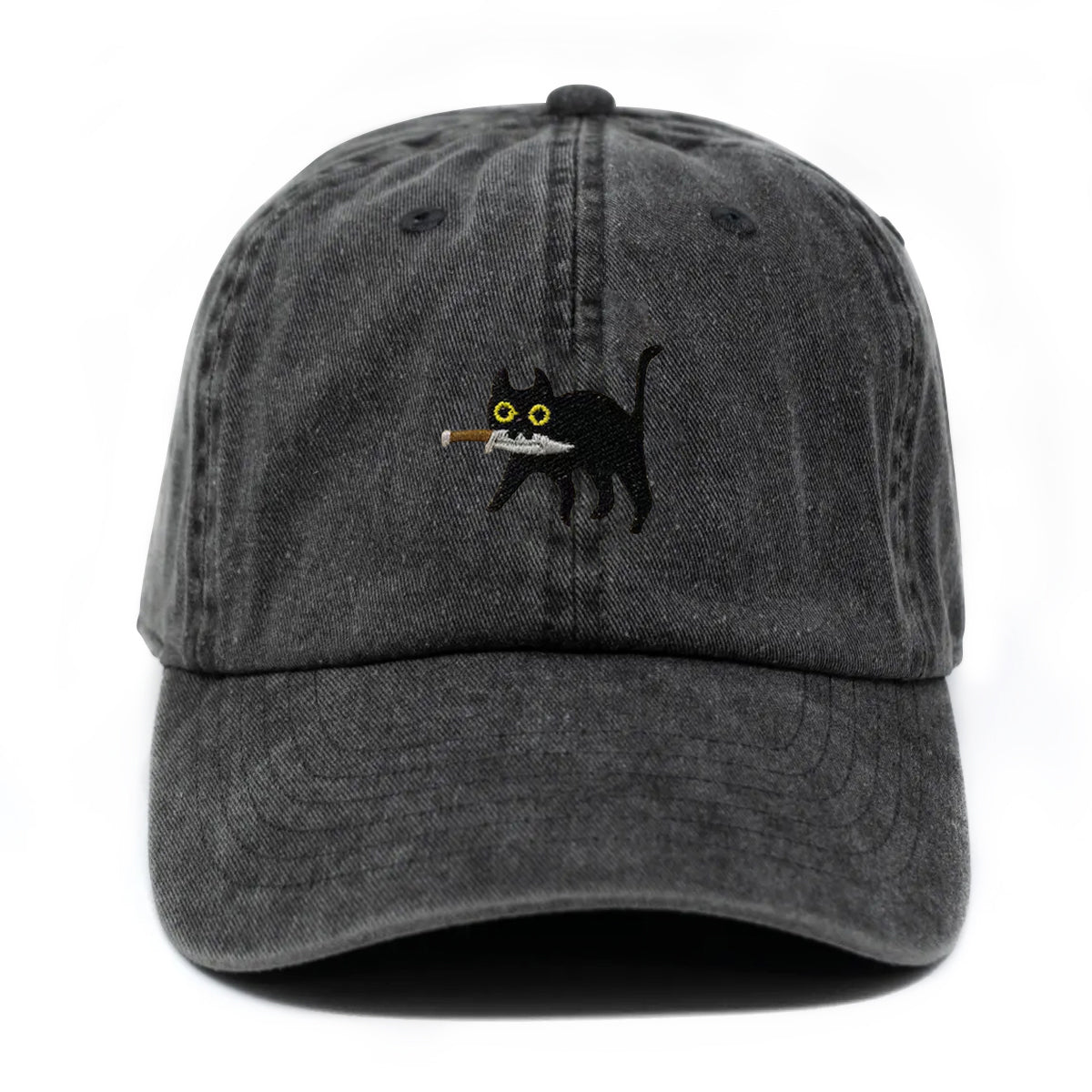 Premium Black Cat Embroidered Dad Hat Stealthy Black Cat with Dagger Design Baseball Cap for Men & Women, Adjustable Classic Hat il_794xN.6723290969_6jds_5f18d437-a574-405d-a130-d287a124ebca.jpg