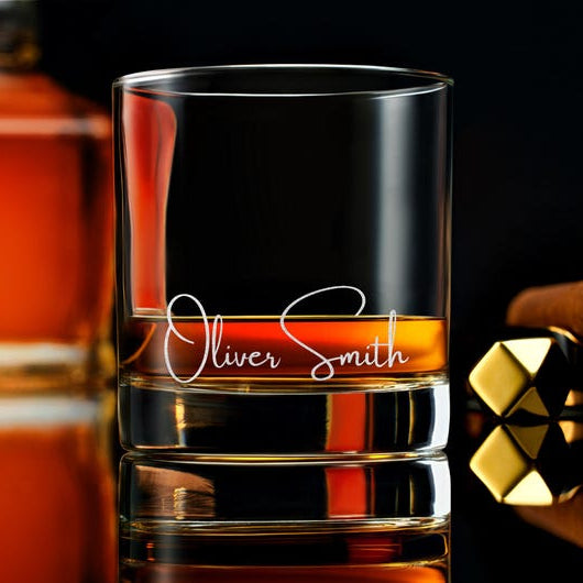 Personalized groomsmen gift, custom engraved whiskey glasses, unique wedding present for him, perfect gift for groomsmen and best man