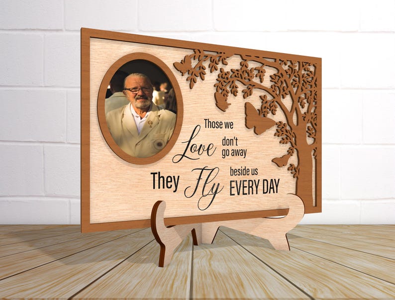 Personalized Memorial Wood Sign, Tree Memorial Sign,Loss Of Loved One, Memorial Gifts