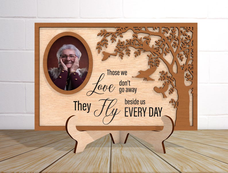 Personalized Memorial Wood Sign, Tree Memorial Sign,Loss Of Loved One, Memorial Gifts