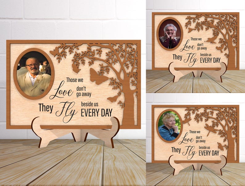 Personalized Memorial Wood Sign, Tree Memorial Sign,Loss Of Loved One, Memorial Gifts