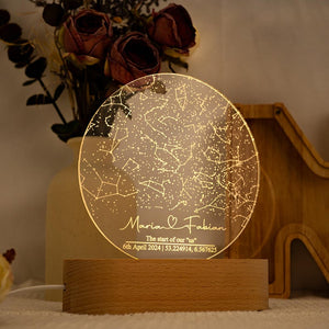 Custom Star Map by Date, Anniversary Gift, Starry Night Save the Date, Constellation Map by Date, Star Location, Couple Gift, Wedding Gift