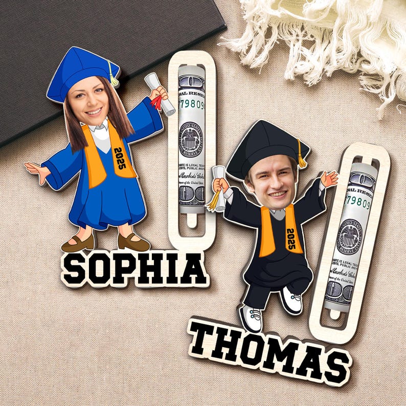 Personalized Graduation Gift, Custom Photo Graduation Money Holder, Grad Money Holder, Class Of 2025 Gift For Daughter, Graduation Keepsake