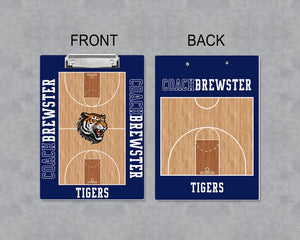 Personalized Basketball Coach Clipboard: Custom Team Logo, End of Season Gift