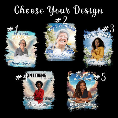 Personalized Memorial T-Shirt: Custom Funeral Remembrance Shirt, RIP Tshirt Sweatshirt Hoodie Custom memorial Apparel For Family members