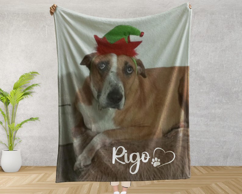 Personalized Photo Blanket Photo Collage Gifts for Him Her Dog Mom Family Friends Custom Gift Special Memory Keepsake Birthday Throw Blanket