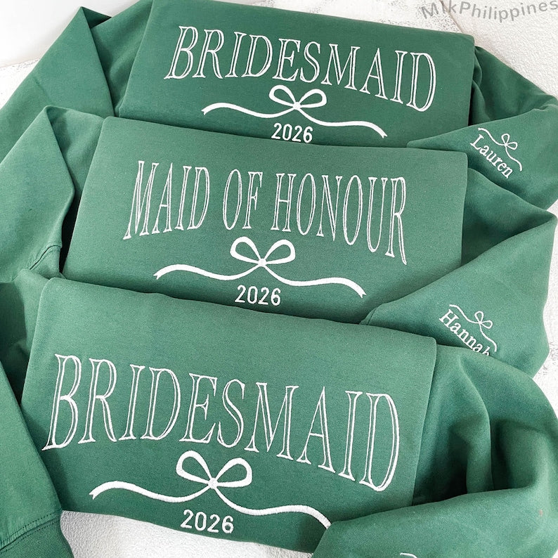 Custom Bride/Maid of Honor/Bridesmaid Embroidered Sweatshirt, Bridal Party Merch,Bridal Shower Favors, Bachelorette Party Gift, Wedding Gift il_794xN.6735133112_87er.jpg