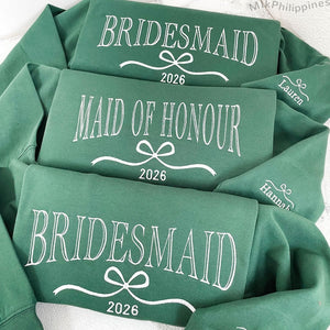 Custom Bride/Maid of Honor/Bridesmaid Embroidered Sweatshirt, Bridal Party Merch,Bridal Shower Favors, Bachelorette Party Gift, Wedding Gift il_794xN.6735133112_87er.jpg