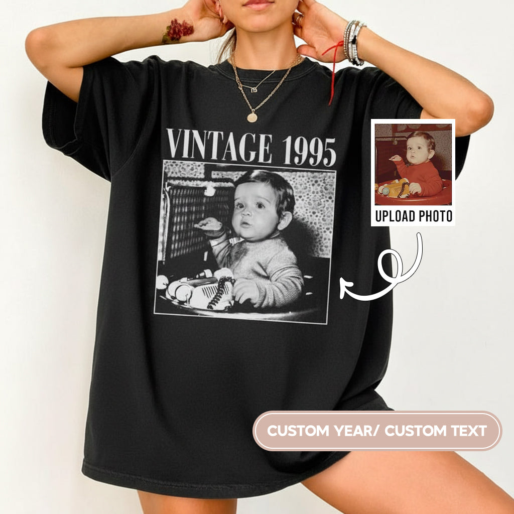 Personalised 30th Birthday Shirt, Custom Photo Birthday Comfort Colors Shirt, 30th Birthday Gift, 40th Birthday Gift, Vintage 1995 Shirt il_794xN.6735203589_gcro_a406685e-dc8b-461b-b3e2-37760dc0c295.jpg