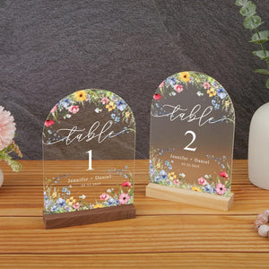 Wildflower Wedding Table Numbers, Customized Table Numbers, Wedding Table Numbers, Rustic Country Wedding Table Signs, Wedding Decorations