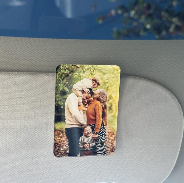 Add Your Own Photo Car Visor Clip, Sun Visor Picture Clip, Car Photo Decor Family Portrait Visor Clip, Drive Safe Daddy Gift for Fathers Day