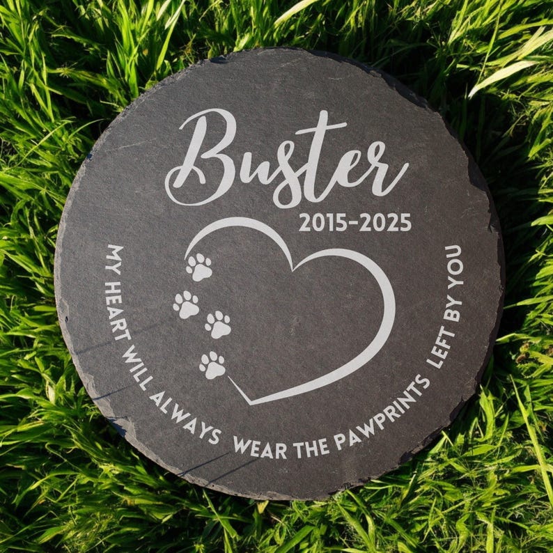 Personalized Pet Memorial Garden Stone, Custom Dog Cat Loss Gift, Pet Grave Marker, Dog Remembrance Gifts, Loss of Dog Headstone