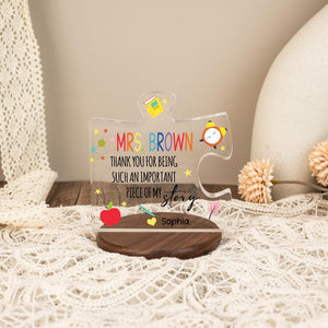 Personalized Teacher Plaque, Thank you Gifts for Teacher, Appreciation Gift for Her and Him, Teacher Appreciation Gift, End of Term Keepsake