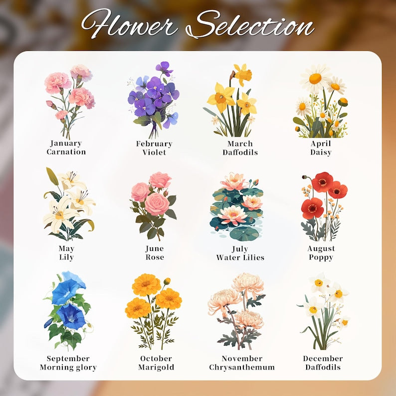 Leather bookmark with birth flower, personalized leather magnetic bookmark, custom name bookmark, birthday gift for book lovers