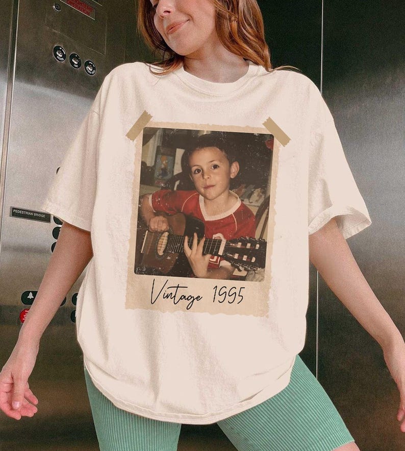 Custom Vintage Photo And Year Shirt, Custom Shirt With Picture Personalized 30th Birthday Gift Vintage 30th Birthday Party Vintage Est Shirt