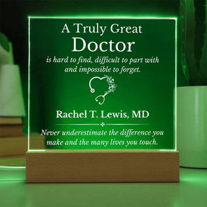 Personalized Custom Acrylic Doctor Sign, Doctor Gift, Appreciation Gift, Graduation Gift, Farewell Gift, Best Doctor Ever, Thank You Gifts