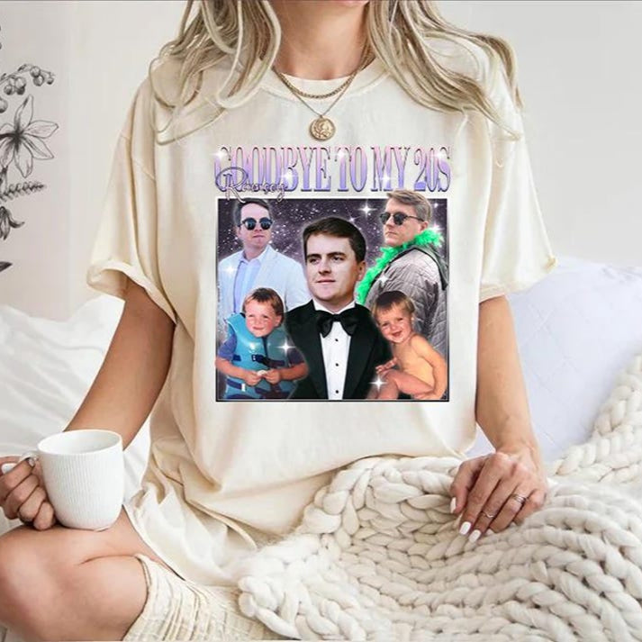 30th Birthday Shirt, Custom Photo Text And Name, 30th 40th Birthday Gift, Gift For Bestfriend, Vintage 1995 Shirt