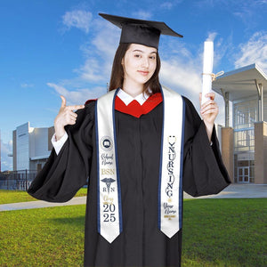 Customized Nursing Stole, Nursing Graduation Stole, RN Stole Nursing Stole Graduation 2025, Nursing Graduation, Nursing Stole Graduate 2025